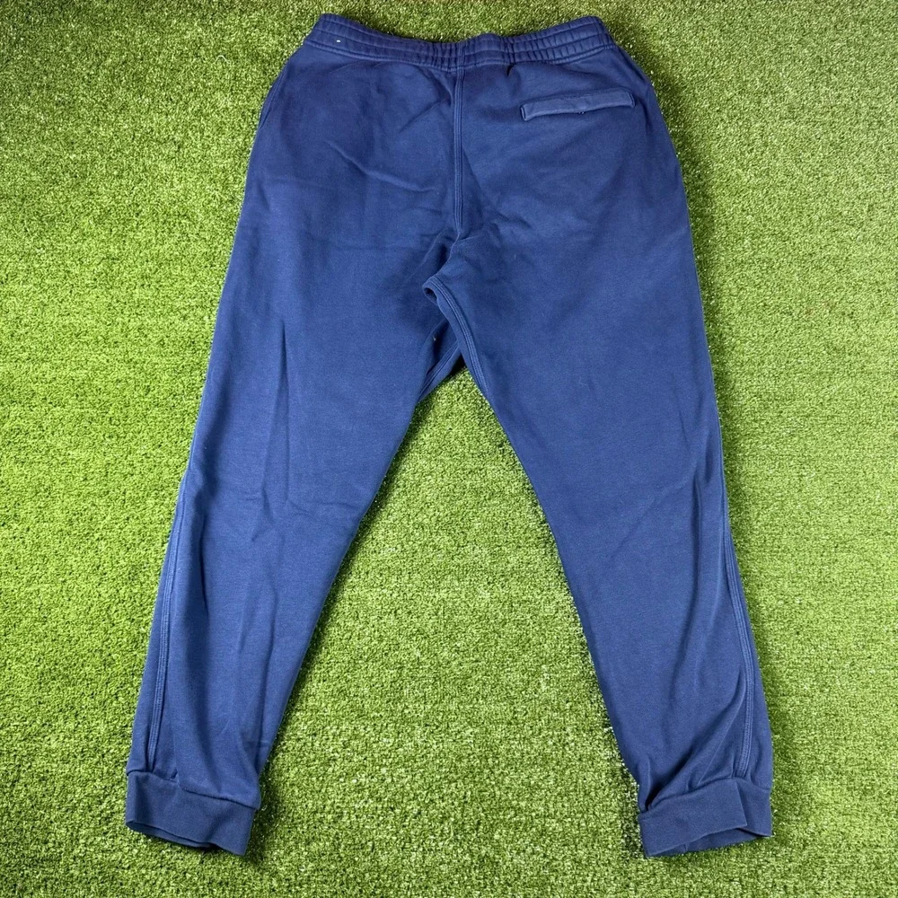 Nike Mens Fleece Joggers Navy Blue Tapered‎ Sweatpants XL Embroidered Swoosh